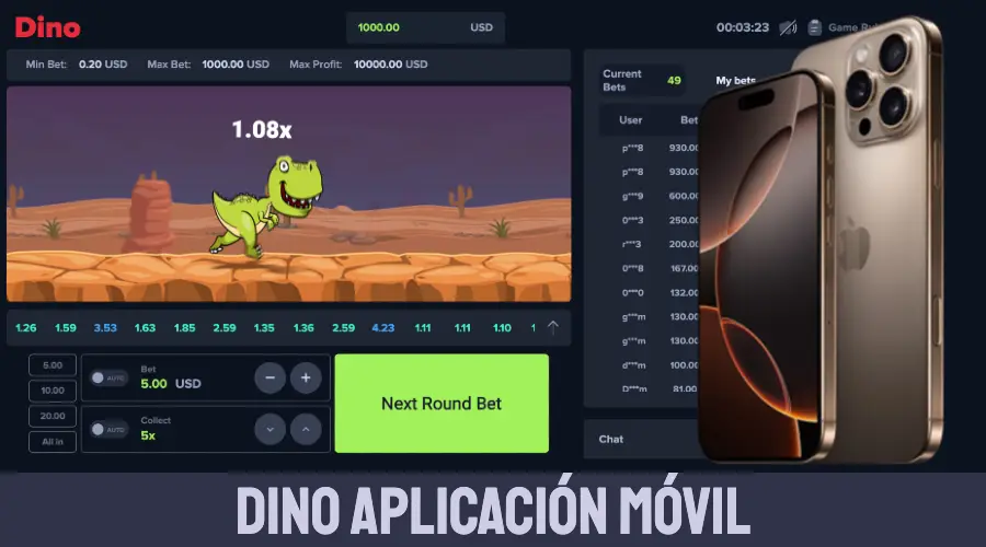 Dino Aplicación móvil